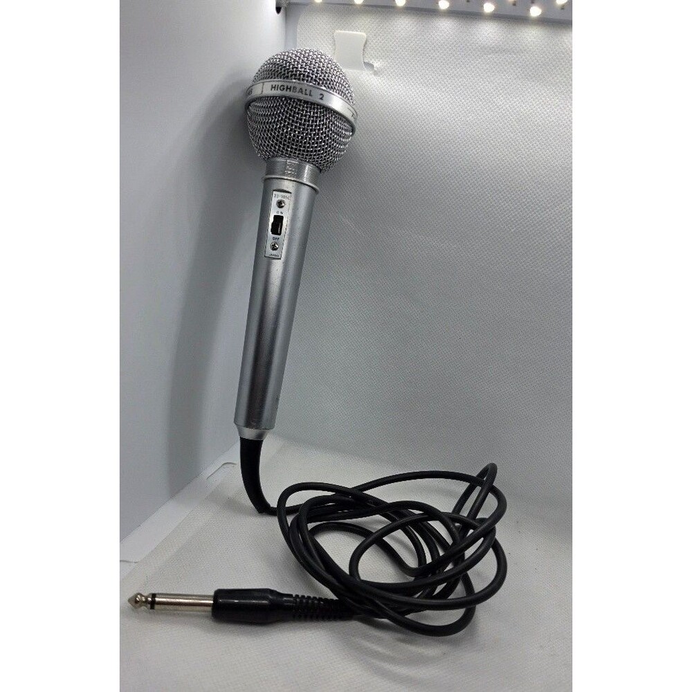 Vintage Realistic Highball 2 Dynamic Microphone 33-985C Wired 1/4 Plug